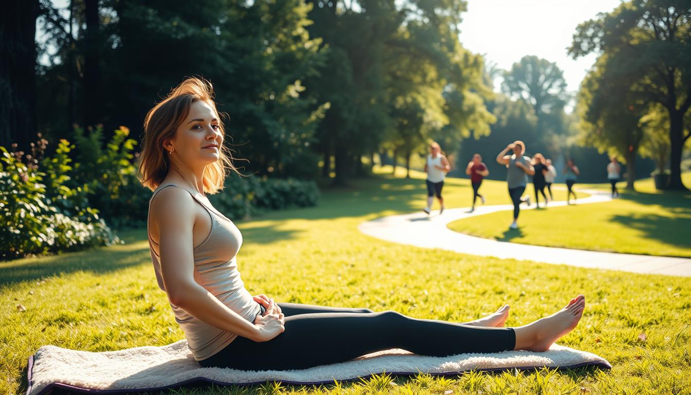 exercise for stress, active recovery, gentle yoga, movement and mood