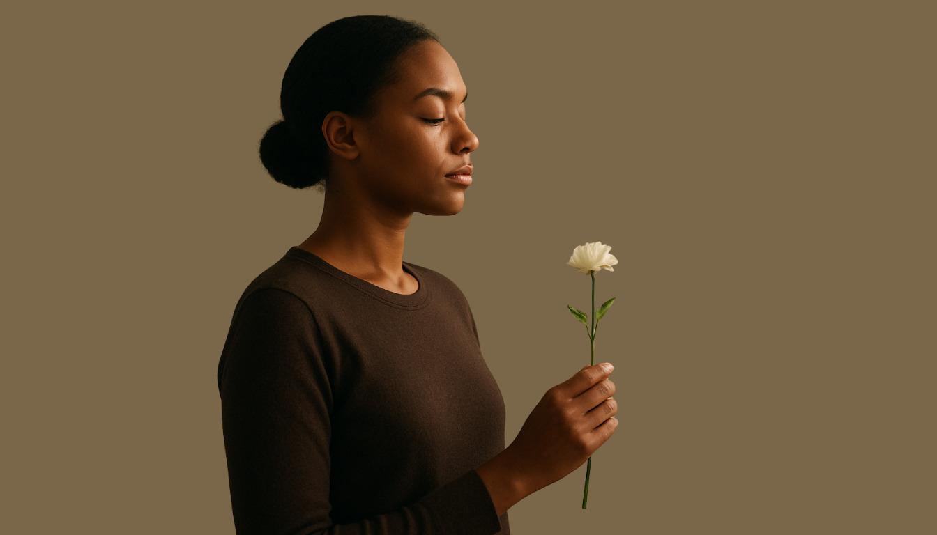 A serene, minimalist scene depicting the inner experience of handling rejection and criticism.