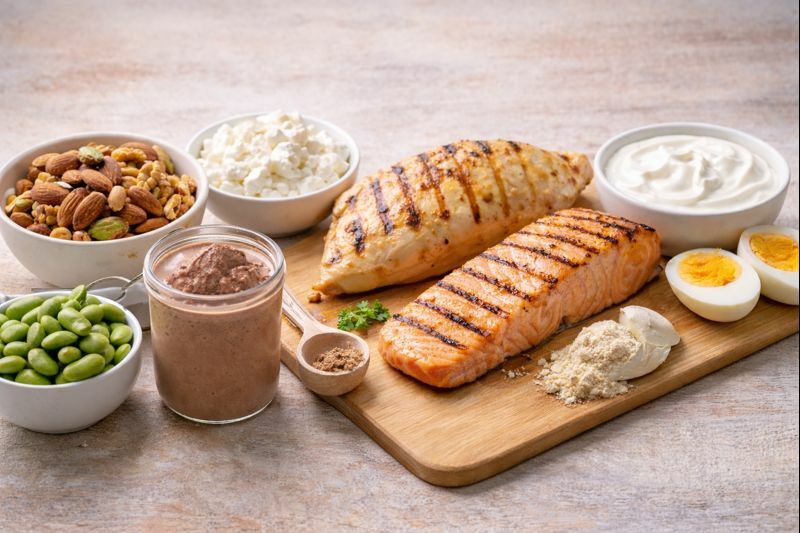 protein for weight loss, high protein snacks, satiety index, muscle preservation