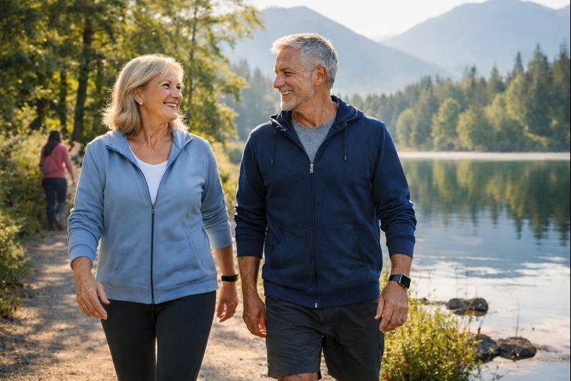 walking for fitness, low impact cardio, steps for longevity, mental health