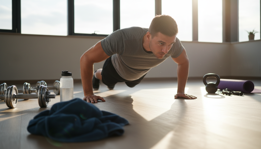 Primary: 25 push-ups twice a day, 50 push-ups daily, daily push-up routine