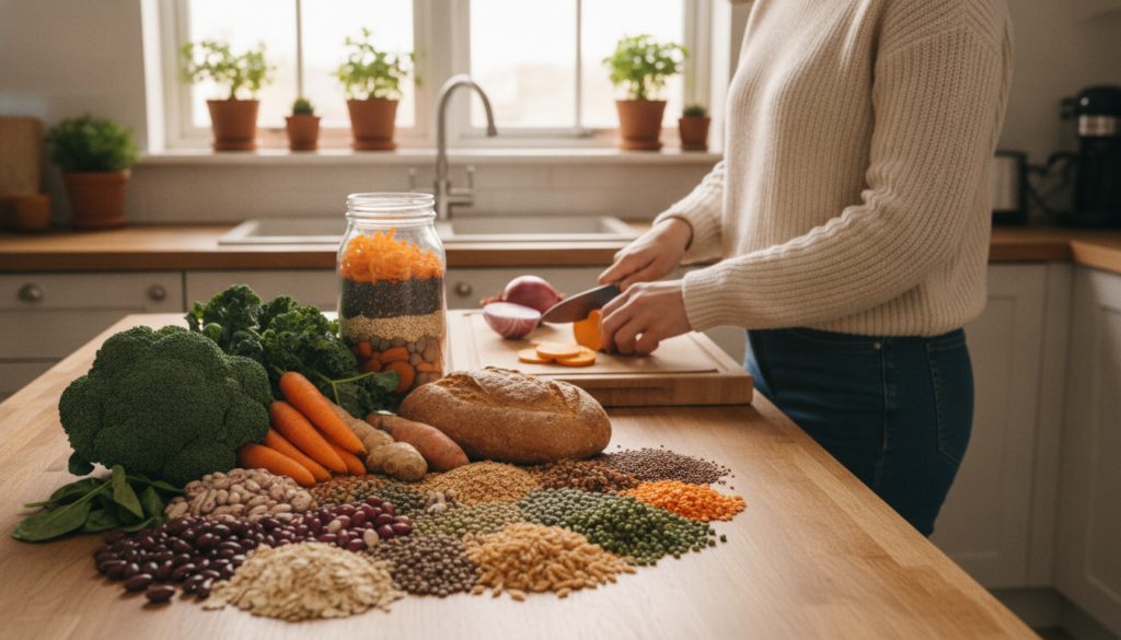 fiber-maxxing high-fiber diet gut health prebiotic foods dietary fiber benefits
