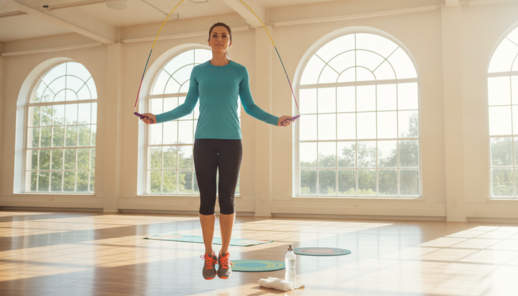 15-minute jump rope workout,  beginner jump rope interval training
